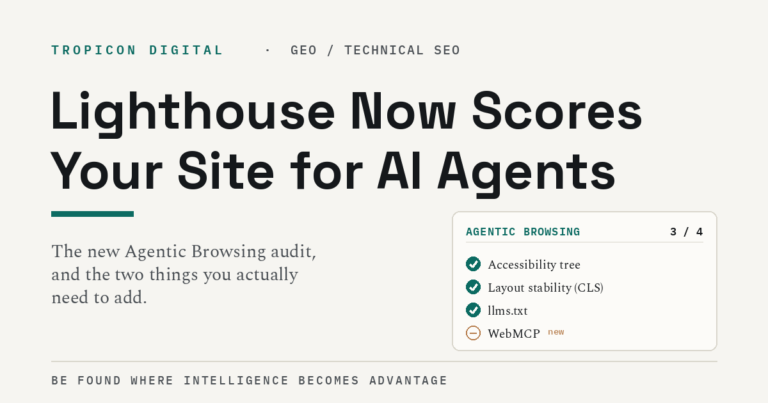 lighthouse-agentic-browsing-ai-readiness